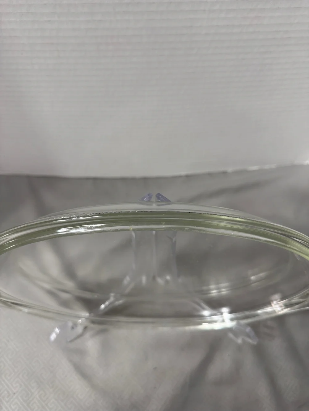Vintage Pyrex Snowflake Cinderella Divided Casserole Dish with Clear Glass Lid